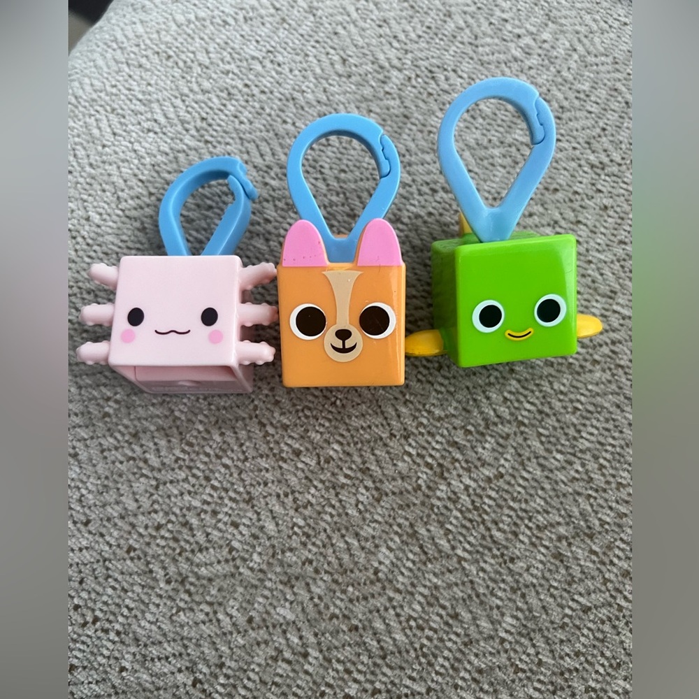 McDonalds Happy Meal Pet Simulator Roblox Keychain Clip On 2024 Set of 3